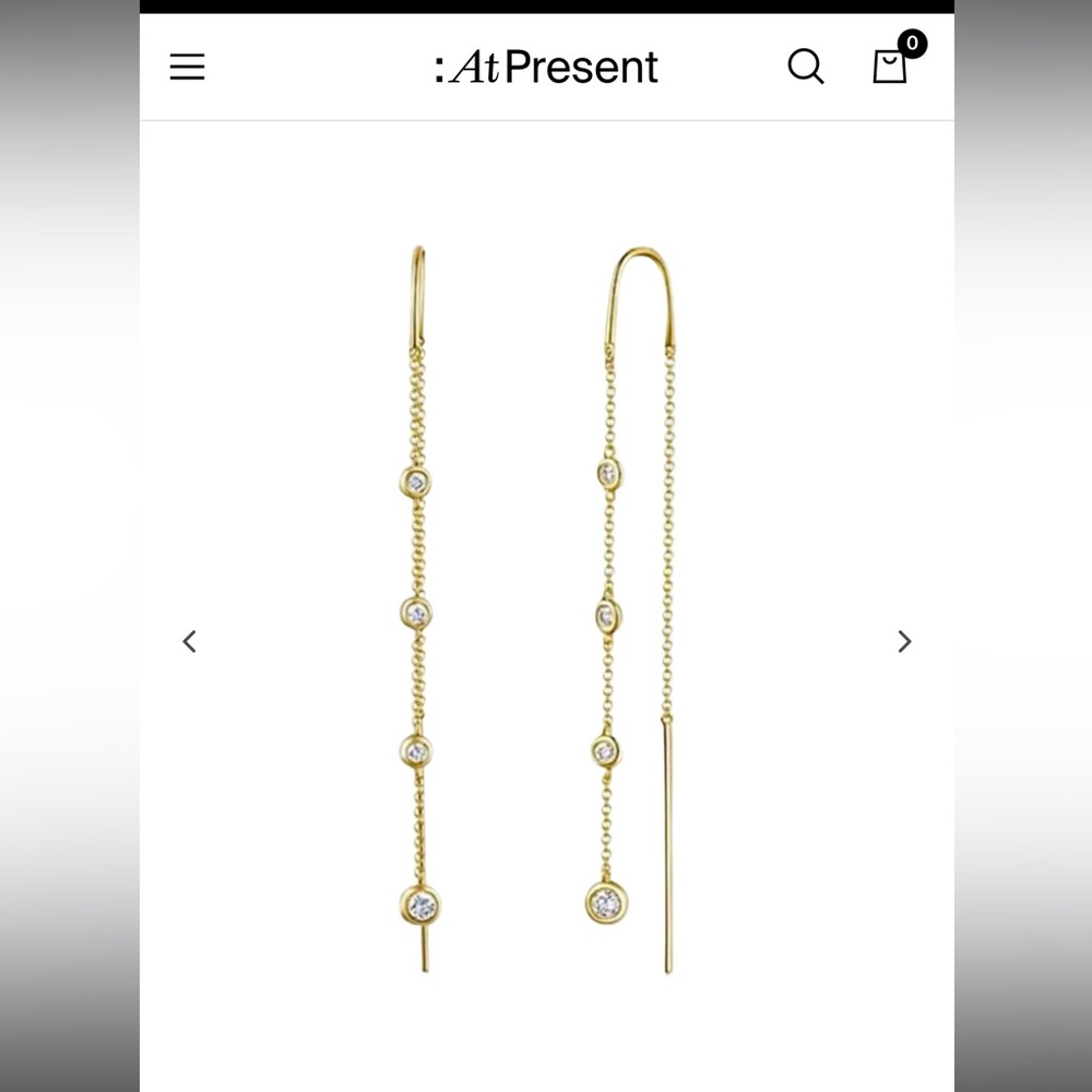 At Present threader earrings